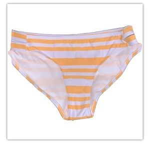 Kona Sol Textured Striped Bikini Bottoms XL NWT
